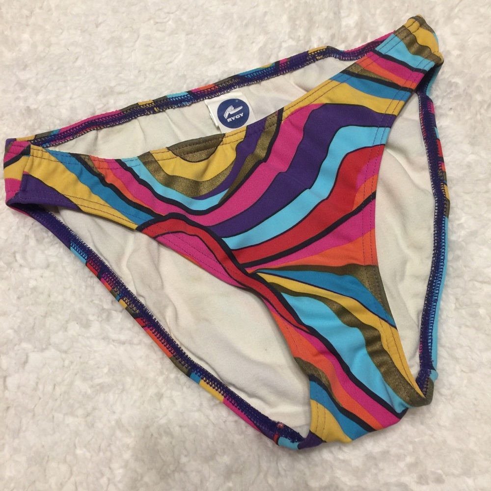 RYGY Multi Color Bikini Bottom - Size Small